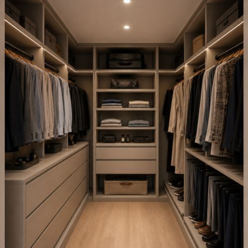 Vista vestidor dormitorio principal