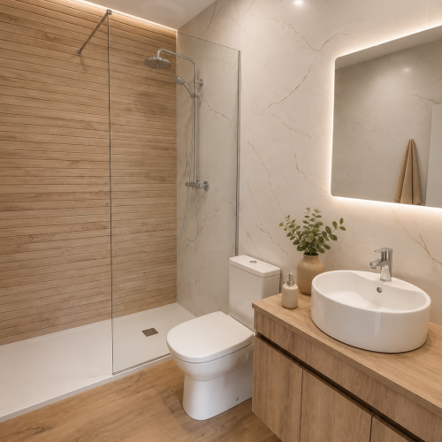 Vista baño dormitorio principal